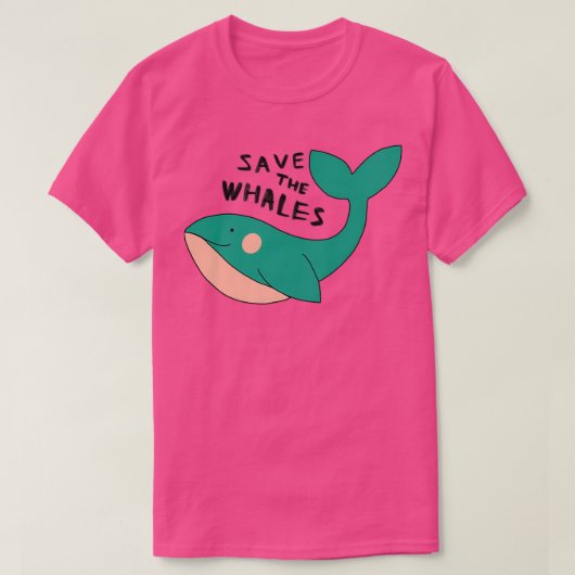 救鯨の保全 Tシャツ (デザイン正面)