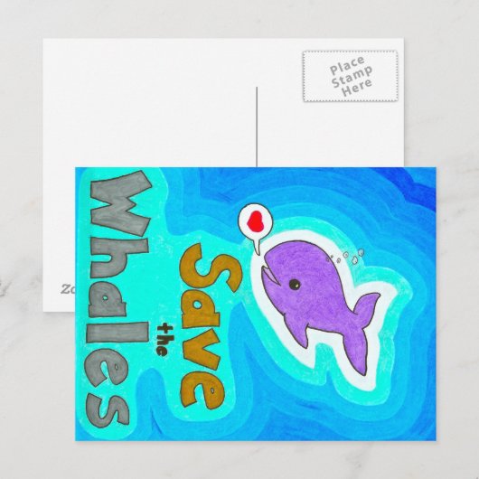 救鯨葉書 ポストカード (正面/裏面)