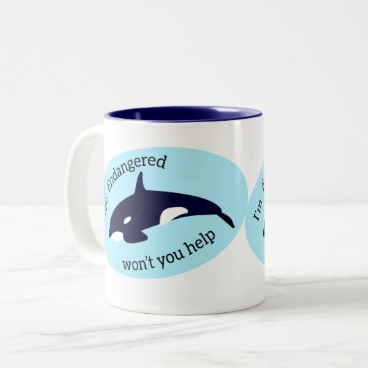 救鯨 ツートーンマグカップ (正面左)