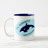 救鯨 ツートーンマグカップ (左)