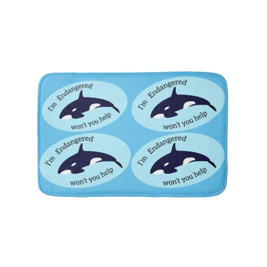 救鯨 バスマット (正面)
