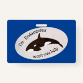 救鯨 バッジ (正面)