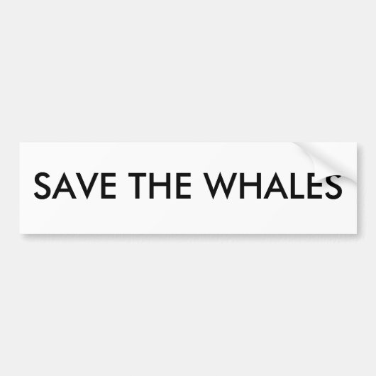 救鯨 バンパーステッカー (正面)