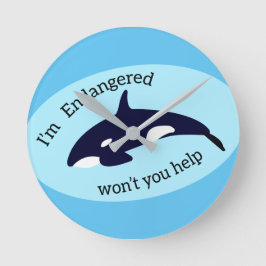 救鯨 ラウンド壁時計