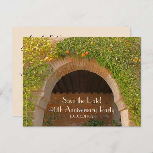 救40周年結婚の発表 案内ポストカード (正面/裏面)