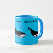 救Blue Wheres – 絶滅危惧動物 – 野生生物 – マグカップ (正面右)