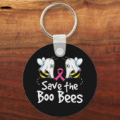救Boo Bees乳がん認識度ハロウィー キーホルダー (正面)