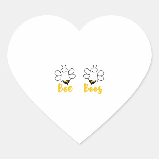 救Boo Bees乳がん認識度ハロウィー ハートシール (正面)