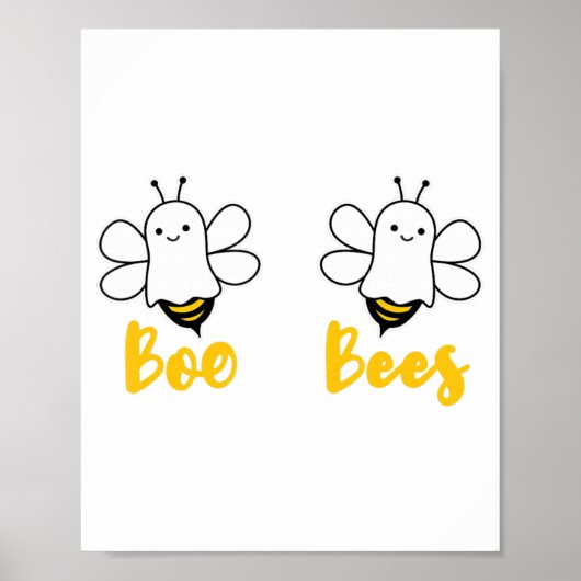 救Boo Bees乳がん認識度ハロウィー ポスター (正面)