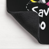 救Boo Bees乳がん認識度ハロウィー マウスパッド (コーナー)