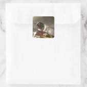 救by Edwin Henry Landseer スクエアシール (バッグ)