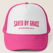 救By Grace Ephesians 2:8-9 キャップ (正面)
