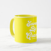 救By Grace Ephesians 2:8-9 マグカップ (正面左)