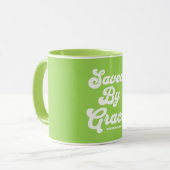 救By Grace Ephesians 2:8-9 マグカップ (正面左)