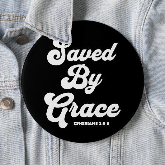 救By Grace Ephesians 2:8-9 缶バッジ (インサイチュ)