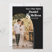 救Date Arch Photoタイポグラフィ結婚 セーブザデート (正面)