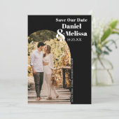 救Date Arch Photoタイポグラフィ結婚 セーブザデート (スタンド正面)