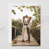 救Date Arch Photoタイポグラフィ結婚 セーブザデート (裏面)