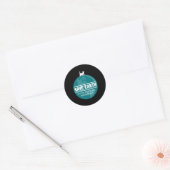 救Earthおもしろい Earth Day自然 ラウンドシール (封筒)