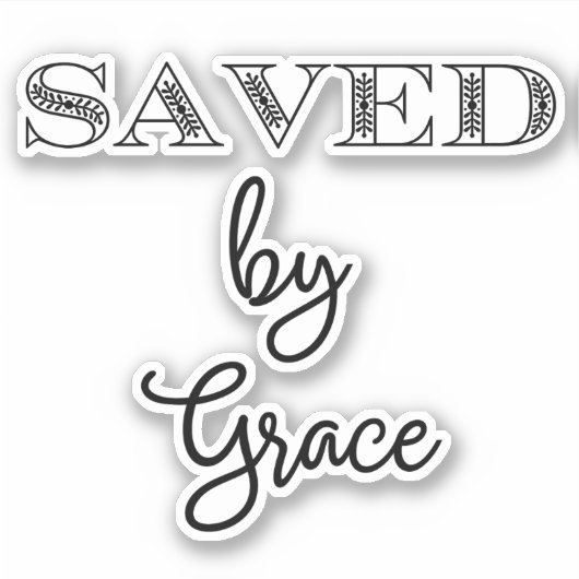 救Grace Christian Stickerより シール (正面)