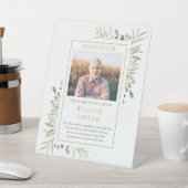 救Groom Photo Greeneryの議席の結婚父 台座サイン (インサイチュ)