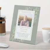 救Groom Photo Greeneryの議席の結婚父 台座サイン (インサイチュ)