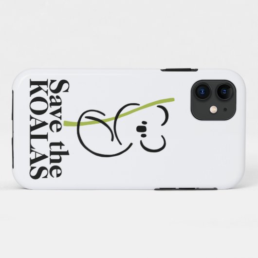 救Koalas iPhoneケース Case-Mate iPhoneケース (裏面(横))