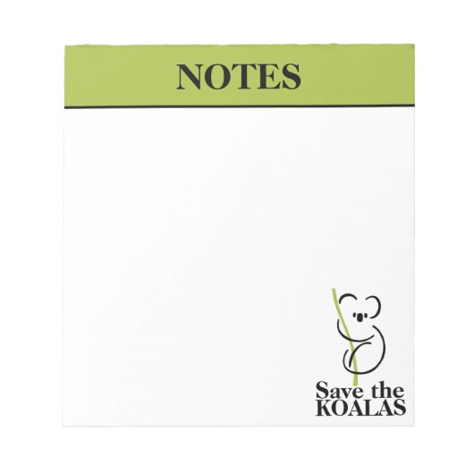 救Koalas Notepad ノートパッド (正面)