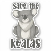 救Koalas Sticker シール (正面)