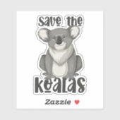 救Koalas Sticker シール (シート)