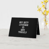 救LifeGuard Swimming Pool Guard Off カード (黄色い花)