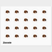 救Our Woods Environmental Protection Bear Grizz ラウンドシール (シート)