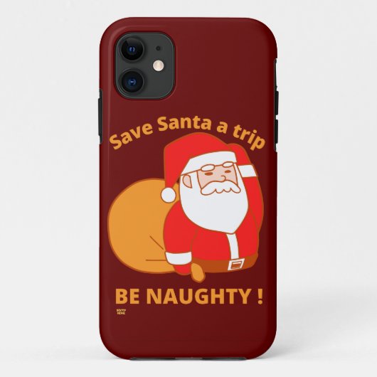 救SANTA A TRIP、BEいけなサンタクロースおもしろい。 Case-Mate iPhoneケース (裏面)