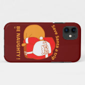 救SANTA A TRIP、BEいけなサンタクロースおもしろい。 Case-Mate iPhoneケース (裏面(横))