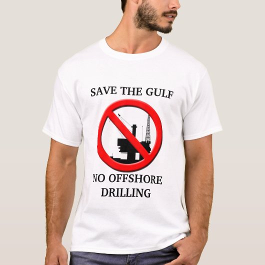 救TシャツはGulf NO Offshore Drilling Mens T-Shirt。 Tシャツ (正面)