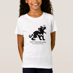 救Tasmanian devils – 絶滅危惧動物グラフィック Tシャツ