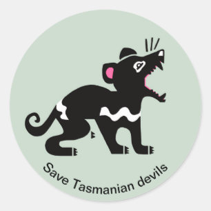 救Tasmanian DEVILS - Marsupial – 絶滅危惧種 –  ラウンドシール