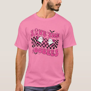 救The Boo Beesおもしろい Breast Cancer Halloween Gr Tシャツ