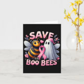 救The Boo Bees Breast Cancer Warrior Halloween カード (黄色い花)