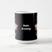 救The Boo Bees Breast Cancer Women コーヒーマグカップ (中央)