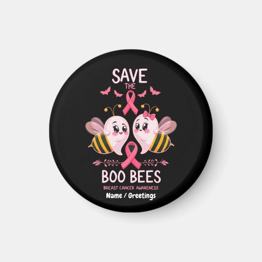 救The Boo Bees Breast Cancer Women マグネット (正面)