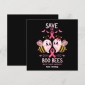 救The Boo Bees Breast Cancer Women 招待状 (正面/裏面)