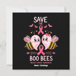 救The Boo Bees Breast Cancer Women 招待状