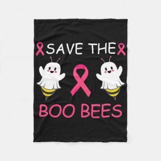 救The Boo Bees Halloweenおもしろい乳がん戦争 フリースブランケット