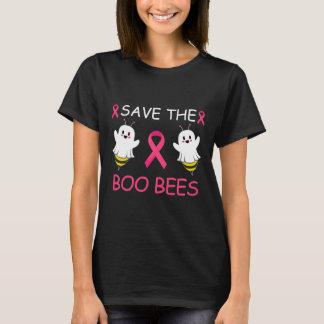 救The Boo Bees Halloweenおもしろい乳がん戦争 Tシャツ