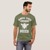 救The Chubby Bees -おもしろい(昆虫)マルハナバチ虫 Tシャツ (正面フル)