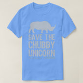 救The Chubby Unicorn Gray Tシャツ (デザイン正面)
