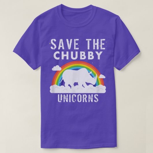 救The Chubby Unicorns皮肉なギフおもしろいト Tシャツ (デザイン正面)
