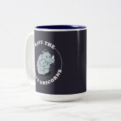 救The Curvy Unicorns ツートーンマグカップ (正面左)