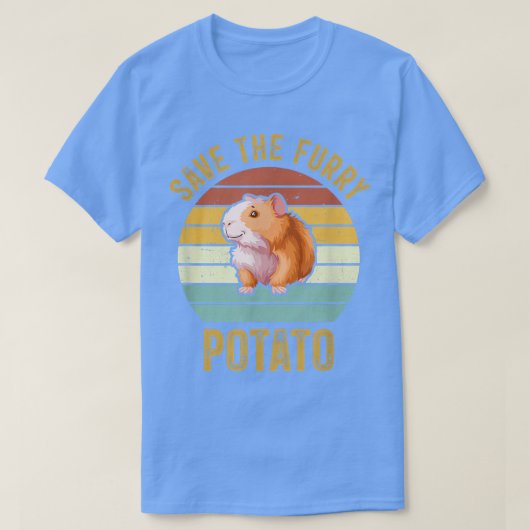 救The Furry Potato おもしろい Guinea Pig Owners Tシャツ (デザイン正面)